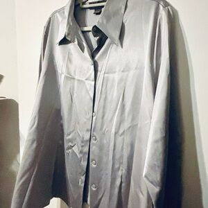 Women’s Silver satin blouse